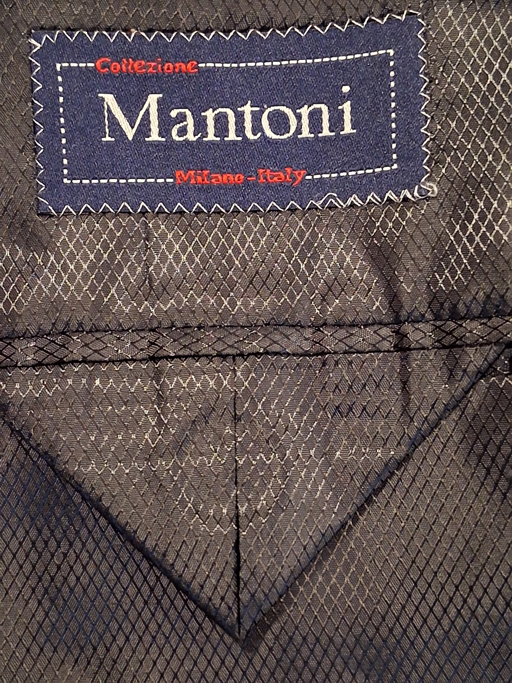 Mantoni Milano-Italy Quilted Jacket Liner - Black